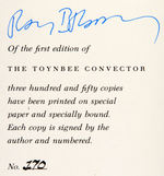 RAY BRADBURY SIGNED "THE TOYNBEE CONVECTOR" LIMITED EDITION BOOK.