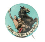 “GENE AUTRY & CHAMP” BLUE BKG. VARIETY.