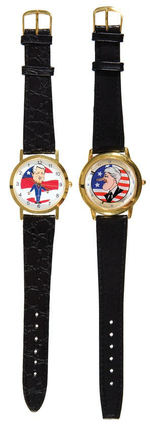 CLINTON FLAG AND PINOCCHIO WATCHES.