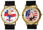 CLINTON FLAG AND PINOCCHIO WATCHES.