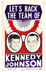 NIXON/LODGE AND KENNEDY/JOHNSON 1960 MATCHED JUGATE POSTERS.