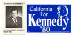 TED KENNEDY FOUR 1980 HOPEFUL POSTERS INCLUDING MARTIN SHEEN ENDORSEMENT.