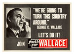 GEORGE WALLACE FIVE POSTERS/SIGNS FROM 1968.