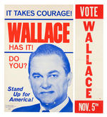 GEORGE WALLACE FIVE POSTERS/SIGNS FROM 1968.