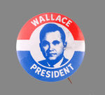 "WALLACE PRESIDENT" BUTTON.