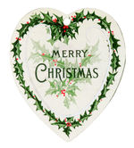 "MERRY CHRISTMAS" DIE-CUT CELLO BOOKMARK WITH SANTA.