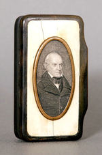 JOHN QUINCY ADAMS SNUFF BOX CIRCA HIS PRESIDENTIAL YEARS 1825-1829.