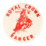 "ROYAL CROWN RANGER" CLUB BUTTON FROM HAKE COLLECTION & CPB.