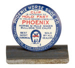 "PHOENIX HORSESHOE CO." CELLULOID CLIP.