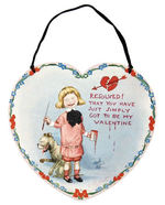 BUSTER BROWN LARGE HEART-SHAPED VALENTINE BY TUCK.