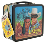 "THE LEGEND OF THE LONE RANGER" MOVIE UNUSED METAL LUNCHBOX WITH THERMOS.