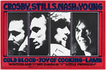 BILL GRAHAM CONCERT POSTER BG-200 FEATURING CROSBY, STILLS, NASH & YOUNG.