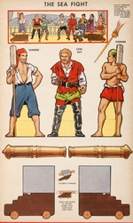 ERROL FLYNN "THE SEA HAWK" DELUXE PUNCH-OUT BOOK.