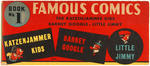 "FAMOUS COMICS" BOXED COMIC STRIP REPRINT BOOK SET.