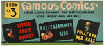 "FAMOUS COMICS" BOXED COMIC STRIP REPRINT BOOK SET.