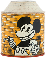 MICKEY MOUSE GERMAN TIN BEEHIVE BANK.