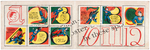 "SUPERMAN-TIM PRESS CARD" W/ NEAR SET OF STAMPS.