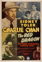 CHARLIE CHAN "THE RED DRAGON" MOVIE POSTER.