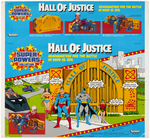 KENNER SUPERPOWERS HALL OF JUSTICE REMARQUED PROOF AND FIGURE TORSO HALVES.