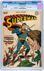 "SUPERMAN" #44 JULY-AUGUST 1947 CGC 6.0 FINE.