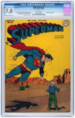 "SUPERMAN" #52 MAY-JUNE 1948 CGC 7.0 FINE/VF.