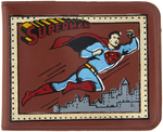 "SUPERMAN" BOXED AND LOOSE WALLET PAIR.