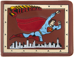 "SUPERMAN" BOXED AND LOOSE WALLET PAIR.