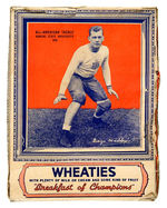 "ALL AMERICAN TACKLE/GEORGE MADDOX" WHEATIES BOX.