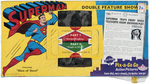 "SUPERMAN PIX-A-GO GO DOUBLE FEATURE SHOW FEATURING 'MAN OF STEEL'."