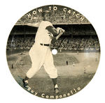 ROY CAMPANELLA 1953 H-O INSTANT OATMEAL RECORD.