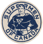 SUPERMAN “SUPERMEN OF CANADA” RARE LARGE PATCH.