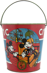 RARE MICKEY & MINNIE MOUSE LARGE "ATLANTIC CITY" SAND PAIL.