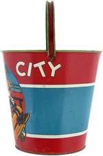 RARE MICKEY & MINNIE MOUSE LARGE "ATLANTIC CITY" SAND PAIL.