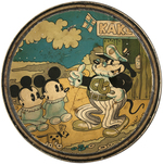 RARE MICKEY MOUSE NORWEGIAN COOKIE TIN.