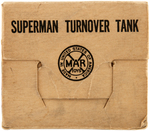 "SUPERMAN TURNOVER TANK" BOXED MARX WIND-UP (SILVER VARIETY).