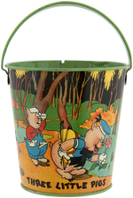 "THREE LITTLE PIGS" SAND PAIL.