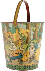 "SNOW WHITE AND THE SEVEN DWARFS" LARGE SAND PAIL & SHOVEL.