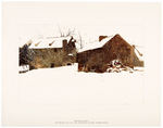 "ANDREW WYETH FOUR SEASONS" COMPLETE PORTFOLIO WITH 12 PRINTS.