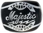 BAKELITE AND ALUMINUM RING GIVEN GRADUATES OF THE MAJESTIC RADIO SALES SCHOOL.