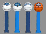 "WASHINGTON MYSTICS" TEST PEZ DISPENSERS.