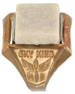 SKY KING'S FIRST PREMIUM RING WITH GLOW-IN-DARK TOP.