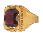 ORPHAN ANNIE RARE JANUARY BIRTHSTONE RING.