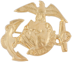 "DEVIL DOGS" MOVIE RELATED QUAKER PREMIUM RING PLUS 18K GOLD PLATED PIN.