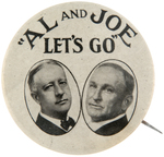 "AL AND JOE LET'S GO" SMITH/ROBINSON RARE JUGATE WITH BACK PAPER.