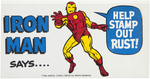 MARVEL COMICS "MARVELMANIA" SUPERHERO BUMPER STICKER SET.