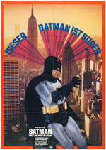 BATMAN GERMAN MOVIE POSTER PAIR.