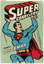 "SUPERMAN SUPER CANDY & TOY" BOX.