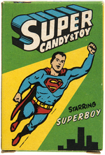 "SUPERBOY SUPER CANDY & TOY" BOX.