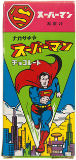 'SUPERMAN" JAPANESE CHOCOLATE CANDY BOX.