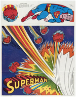 HONEY-COMB CEREAL BOX WITH "SUPERMAN ACTION POSTER" PREMIUMS.